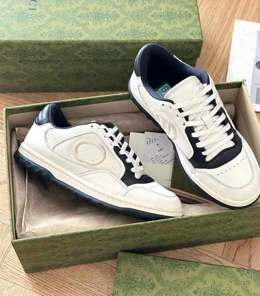 Perfect Brand MAC80 Baskets Chaussures Interlocking-G Hommes Broderie Semelle En Caoutchouc Super-qualité Baskets Maille Couple Confort Plate-Forme Planche À Roulettes Marche EU36-46