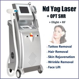 5 in 1 e-light IPL Laser Skin Verjonging Tanking Nd Yag Lasers Tattoo Removal Hair Remover Photon Verjonging Behandeling Machine