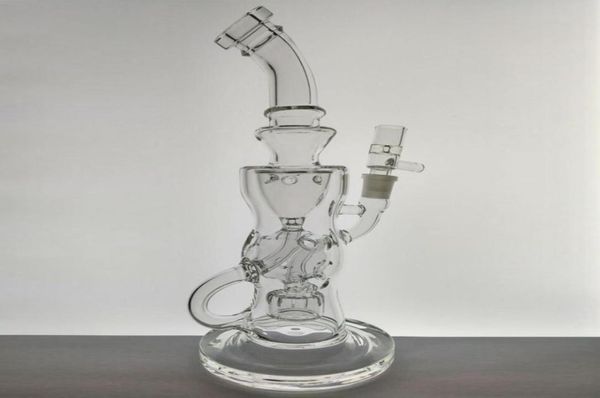 Función perfecta Faberge Torus Klein Tubos de agua de vidrio Plataformas petrolíferas Bongs para fumar Tamaño de la junta 14 mm 6429629