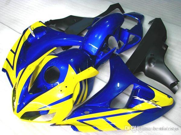 Carénages de montage parfaits pour Honda CBR1000RR 2006 2007 bleu jaune Kit de carénage de moulage par injection CBR 1000 RR 06 07 VC25