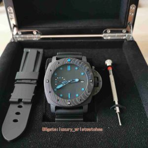 VSF Perfect Men Bekijk Cal.P.9010 BEWEGING PA 02616 47 mm Rubber koolstofvezel Waterdichte automatische mechanische horloges Polshorloges bevatten doos en gereedschapsgeschenkband