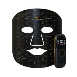 Perfect nieuw 4 kleuren LED-gezichtsmasker Roodlichttherapie voor silicagel nek Photon NIR lichte huidverjonging gezichtsbehandeling