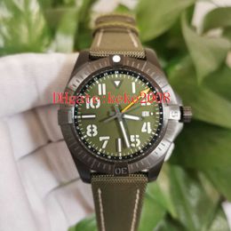 Hochwertige Armbanduhren V323952A1L1X1 45 mm ArmyGreen Saphir-Alligatorlederarmband ETA-Uhrwerk Mechanische Automatik-Herrenuhr