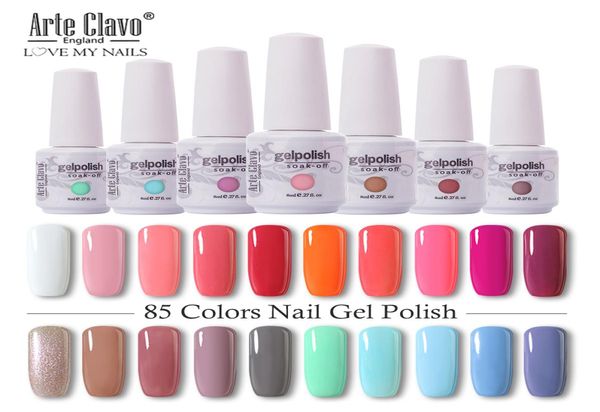 Perfect Summer Gel Rolir LED UV UV FOAK OFF Nail Gel Polon Longueur 6 pièces 8 ml Varnis4418100