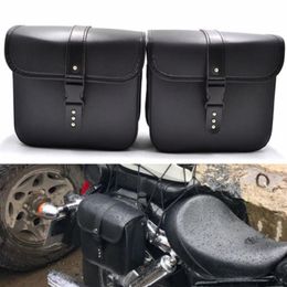 Perfect gebruik Mini Motorcycle PU Leather Saddle Bags Side Storage Tool Pouch173B