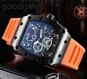 Reloj perfecto para hombre reloj de diseño bp fábrica esqueleto correa de caucho multicolor montre estilo de negocios estrella de cinco puntas relojes de lujo de alta calidad xb011 C23