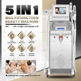 PerfectLaser 5 en 1 Dispositif IPL Système d'épilation pour les cheveux Corps Corps Retournation Opt RF Elight Nd Yag Color Tattoo Acne Repoval Beauty Machine