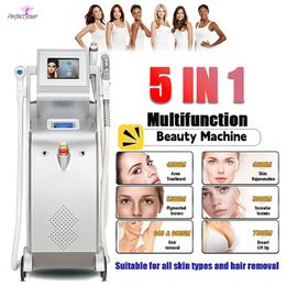 Perfectlaser 5 EN 1 IPL Elight OPT Épilation au laser Nd Yag Détatouage Picoseconde Traitement des cicatrices d'acné Rajeunissement de la peau Machine de beauté multifonction pour salon