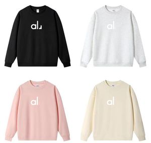 Perfectly Yoga Outfit AL Vrouwen Oversized Sweatshirts Trui Losse Crop Top met lange mouwen Fiess Workout Ronde Hals Blouse Gym lu'l'y