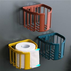 Perforated toilet paper storage rack toilet tissue box wall mounted toilet paper rack roll paper box