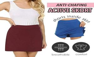 Prestaties Actieve Skorts Rok Dames Plus Size Pencil Skirts Dames Running Tennis Golf Training Sports Antichaffing Skort4458609