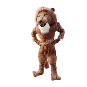 Rendimiento Animal León Disfraces de mascota Carnaval Regalos de Halloween Traje de publicidad exterior unisex Traje Celebración navideña Traje de mascota de personaje de dibujos animados