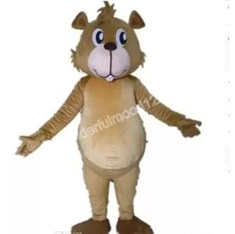 Uitvoering Brown Squirrel Mascot Costuums Carnival Hallowen Gifts Unisex volwassenen Fancy Party Games Outfit Holiday Celebration Catoon Character Outfits