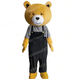 Performance marron ours en peluche mascotte Costumes Halloween noël dessin animé personnage tenues costume publicité carnaval unisexe adultes tenue