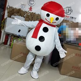 Performance Christmas Snowman Mascot Mascot Costumes Halloween Cartoon personnage de personnage Suite