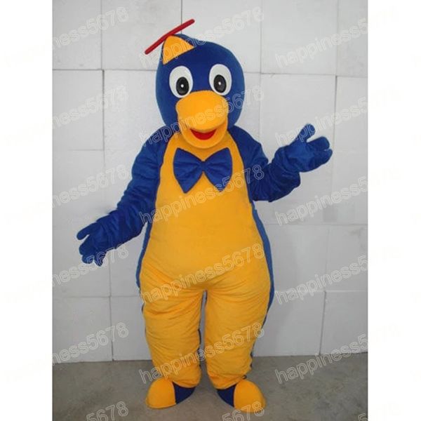 Performance mignon pingouin bleu mascotte Costumes personnage de dessin animé tenue costume carnaval unisexe adultes taille Halloween noël fantaisie fête carnaval robe costumes