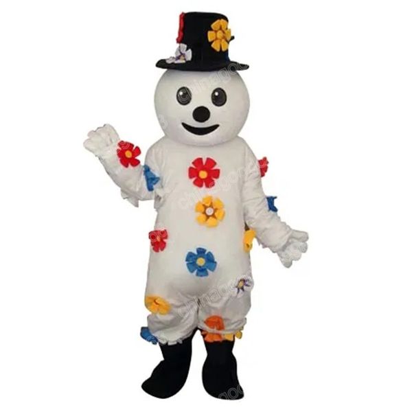 Performance Fleur Bonhomme De Neige Costume De Mascotte De Qualité Supérieure Halloween Fantaisie Robe De Soirée Personnage De Dessin Animé Costume Carnaval Unisexe Tenue