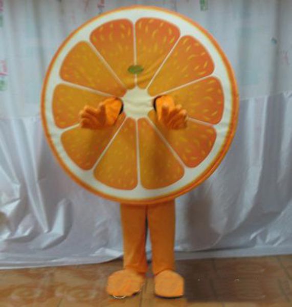 Rendimiento fruta naranja Disfraces de mascota Halloween Vestido de fiesta de lujo Personaje de dibujos animados Carnaval Navidad Pascua Publicidad Fiesta de cumpleaños Traje Traje