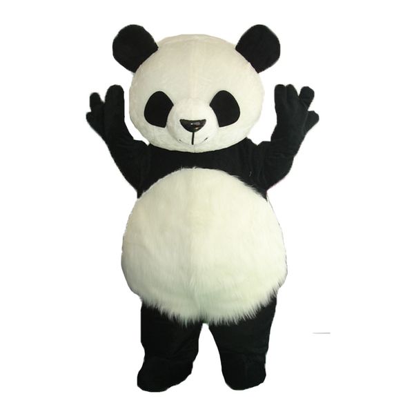 Performance Costume de mascotte de panda géant Halloween Noël Fantaisie Fête Personnage de dessin animé Costume Adulte Femmes Hommes Robe Carnaval Unisexe Adultes