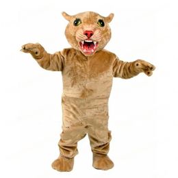 Costumi della mascotte del leone di prestazione Vestito del personaggio dei cartoni animati Vestito di carnevale Adulti Taglia Abiti di carnevale di Halloween Christmas Party