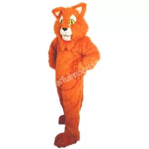 Performance Costumes de mascotte de chat à cheveux longs Cadeaux d'Halloween de carnaval Unisexe Adultes Fantaisie Jeux de fête Tenue de célébration de vacances Tenues de personnage de dessin animé