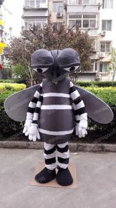 Performance Mosquitoes Mascot Costume Halloween Christmas Fancy Party Robe Cartoon personnage de personnage Suit Carnaval Unisexe Adults Tenue