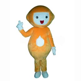 Disfraz de mascota de muñecas naranjas de rendimiento Disfraz de Halloween Navidad Vestido de fiesta Personaje de dibujos animados Traje Traje Carnaval Traje unisex para adultos