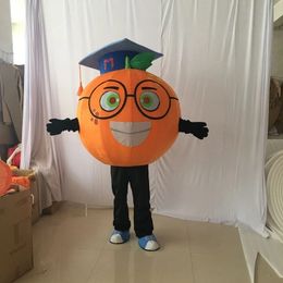 Disfraces de mascota naranja de rendimiento, vestido de fiesta elegante de Halloween, personaje de dibujos animados, Carnaval, Navidad, Pascua, publicidad, traje de fiesta de cumpleaños