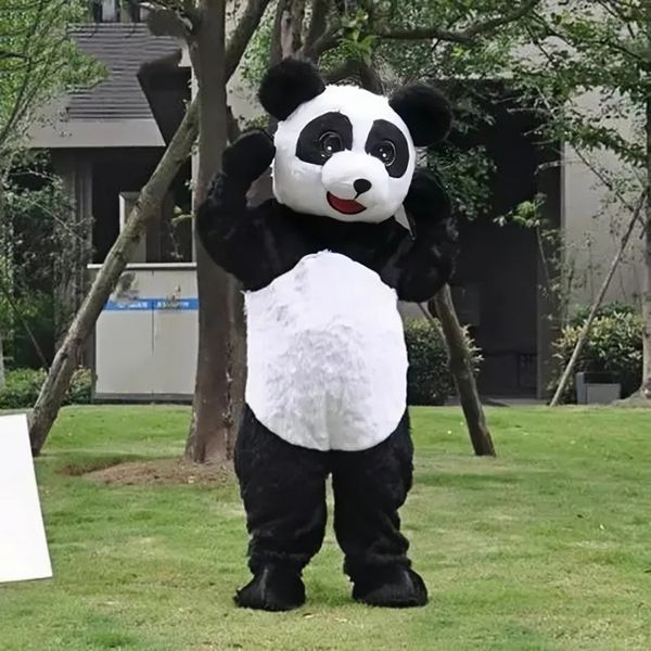 Performance Panda Costume De Mascotte Halloween Noël Fantaisie Fête Personnage De Dessin Animé Tenue Costume Adulte Femmes Hommes Robe Carnaval Unisexe