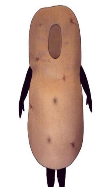 Performance Potato Mascot Disfraz Halloween Fancy Fancy Farty Cartoon Carácter traje Traje para mujeres adultas Vestidos CA7326439