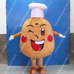 Costumi mascotte di patate performance Carnevale Regali di Hallowen Taglia per adulti Giochi di fantasia Vestito per le vacanze Vestito per pubblicità esterna