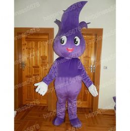 Костюмы талисмана фиолетового лавандового цвета высокого качества, костюм персонажа из мультфильма, карнавальный костюм для взрослых, карнавальные костюмы для Хэллоуина, рождественской вечеринки