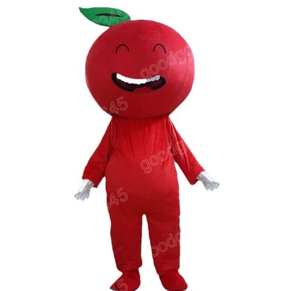 Costumes de mascotte de pomme rouge de performance Halloween robe de soirée fantaisie personnage de dessin animé carnaval publicité de Noël tenue de costume de fête d'anniversaire
