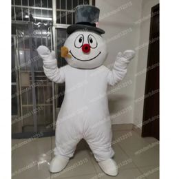 Costumes de mascotte de bonhomme de neige de performance, cadeaux d'Halloween de carnaval, tenue de publicité extérieure unisexe, costume de célébration de vacances, tenues de personnage de dessin animé