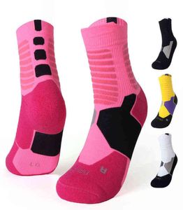 Performance Sport Crew chaussettes Men Outdoor Elite Fitness Basketball Sock Runk Runk Couchable Coussin épais Coussin de compression Sock Y2392041