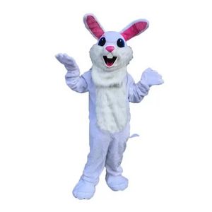 Costumes de mascotte de lapin de Pâques blanc, robe de soirée fantaisie d'Halloween, personnage de dessin animé, carnaval, Noël, Pâques, publicité, fête d'anniversaire, tenue