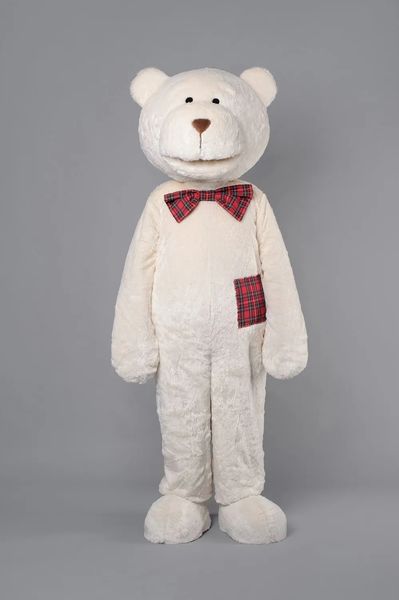 Costume de mascotte d'ours aux cheveux longs, Performance, Halloween, Noël, fête fantaisie, personnage de dessin animé, costume pour adultes, femmes et hommes, robe de carnaval unisexe