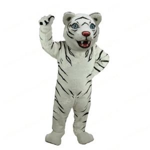 Performance Costumes de mascotte de tigre blanc Carnaval Hallowen Cadeaux Unisexe Publicité extérieure Costume Costume Célébration de vacances Tenues de personnage de dessin animé