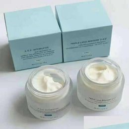 Perfume Body Lotion 001 Face Cream Age Interrupter Triple Lipid Restore Cremas faciales 48Ml Shop Dhs Drop Delivery Health Beauty Frag Dhhfz