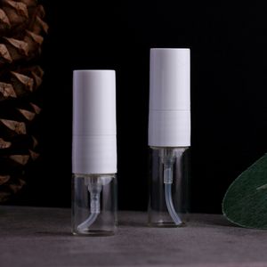 Bouteille de parfum 100 Pcs/Lot 1 ml 2 ml mini bouteille de parfum vaporisateur blanc bouteilles vides rechargeables contenants cosmétiques