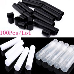 Bouteille de parfum 100pcs 5ml tubes de brillant à lèvres vides cosmétiques organisateur rouge à lèvres contenant des bocaux baume tube de brillant à lèvres pour les outils de maquillage de voyage 230215