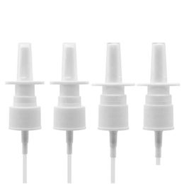 Flacon de parfum 100pcs / lot en plastique médical fine brume pompes de pulvérisation nasale pompe de pulvérisation de nez blanc 18/410 drop livraison santé beauté fra dhcas