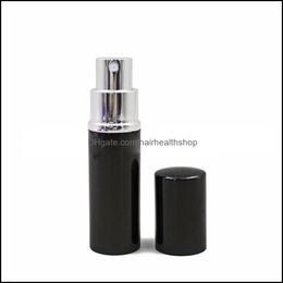 Parfumfles 10 ml per mini Portable Refilleerbare aluminiumverstuiver Spray Traveler Lege flessen voor Cosmetics LJJK25081 Drop Lever DHC9R