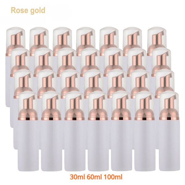 Bouteille de parfum 143050pcs distributeur de mousse en plastique cils pompe cosmétique vide visage nettoyant savon or Rose 230614