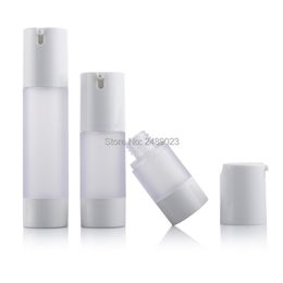 Bouteille de parfum 15 ml 30 ml 50 ml Bouteille Airless Lotion Givrée Bouteilles Rechargeables pour Conteneur 100 pcs/lot