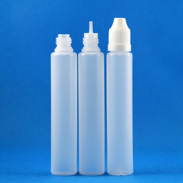 Bouteille de parfum en plastique PE 30ml 1OZ, bouteilles en forme de stylo licorne, capuchon à l'épreuve des enfants, pointes d'aiguille, Lot de 100 ensembles