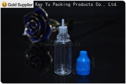 Parfumfles 5000 pcs/lot 15 ml PET E vloeibare flessen met kinderdichte en 15 ml druppel flessen voor huisdieren