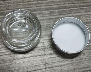 Parfumfles 5G hoogwaardige glazen pot met aluminium deksel, 5 ml brede mondcontainer, oogcrème cosmetische verpakking
