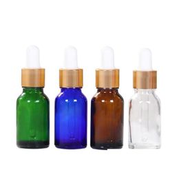 Parfumfles 5 ml/10 ml/15 ml glasdruppelaar voor per mini draagbare lege cosmetische duidelijke flacon druppel