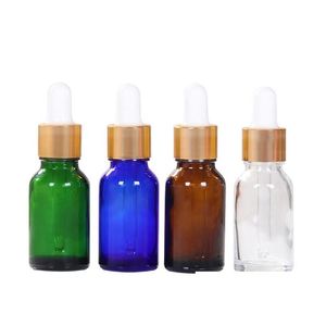 Parfumflesje 5 ml/10 ml/15 ml glazen druppelflesje voor per mini draagbare lege cosmetische heldere flacon druppellevering gezondheid schoonheid geur Dhffj
